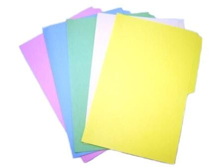 FOLDER TAMAÑO CARTA DE VARIOS COLORES