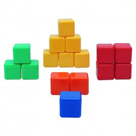 DADO CUADRADO DE 3.5X3.5CM 100PZS + ESTUCHE