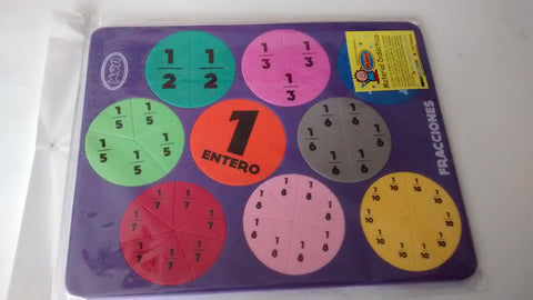 MATERIAL DIDACTICO DE FRACCIONES EN FOAMI