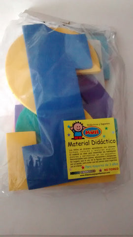 MATERIAL DIDACTICO NUMEROS DE FOAMI