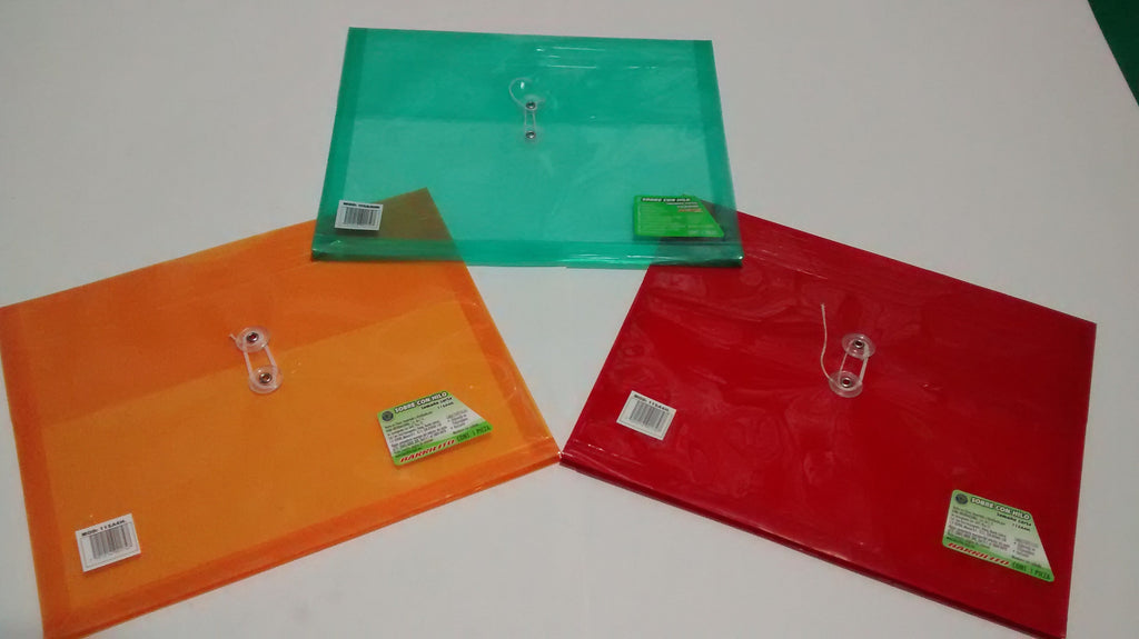 SOBRE TAMAÑO CARTA DE PLASTICO CON HILO MARCA BARRILITO