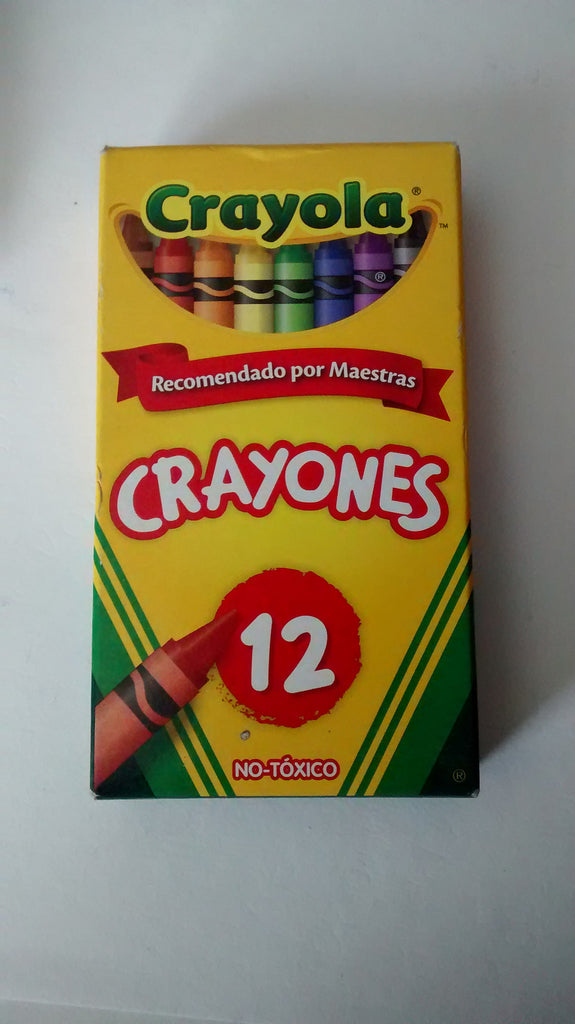 CRAYONES  MARCA CRAYOLA DE FORMA TRIANGULAR DE 12 PZS