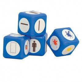 CUBOS PARA BLOQUES LOGICOS 4PZS + BOLSA