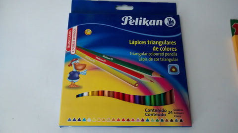COLORES MARCA PELIKAN DE 24PZS FORMA TRIANGULAR