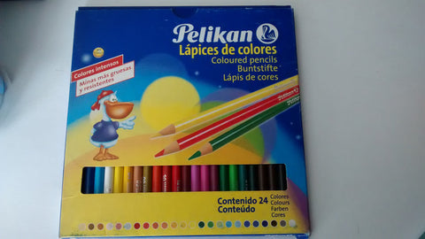COLORES MARCA PELIKAN DE 24 PZS REDONDOS