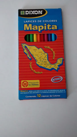 COLORES MAPITA DE 12 PZS TAMAÑO NORMAL