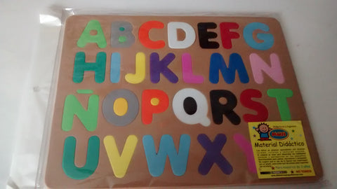 MATERIAL DIDACTICO ABECEDARIO DE FOAMI
