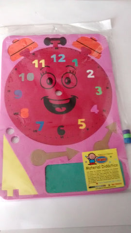 MATERIAL DIDACTICO RELOJ DE FOAMI