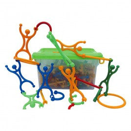 MUÑECO ACROBATA JUEGO CON 80PZS EN ESTUCHE