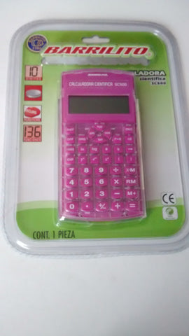 CALCULADORA CIENTIFICA MARCA BARRILITO MODELO SC500