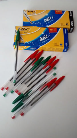 LAPICERO MARCA BIC TIPO CRISTAL MEDIANO