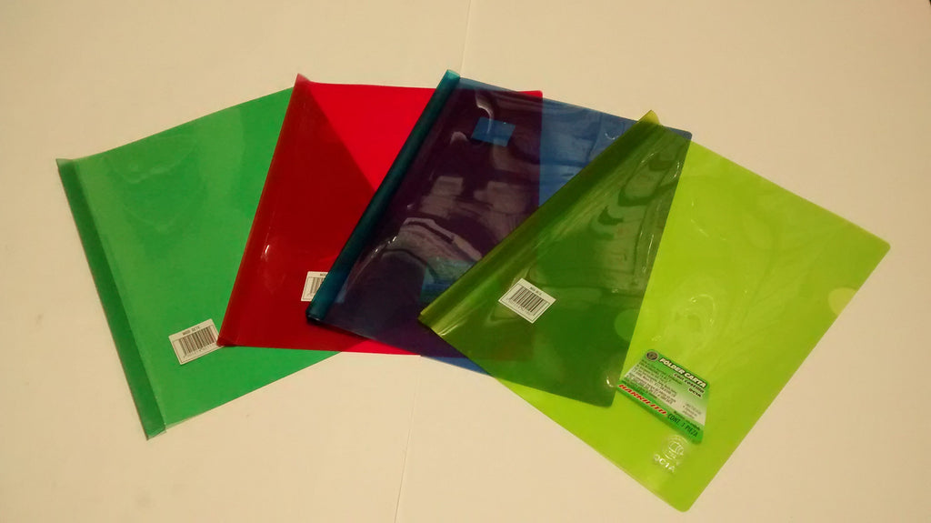 FOLDER TAMAÑO CARTA DE PLASTICO CON COSTILLA