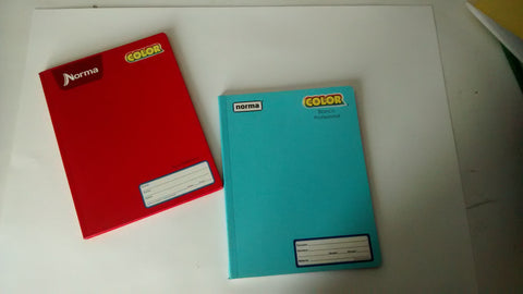 LIBRETA NORMA COLOR DOBLE RAYA