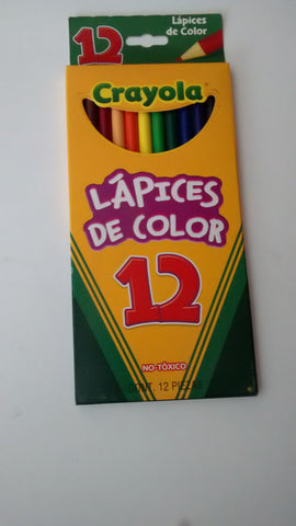 COLORES MARCA CRAYOLA DE 12PZS